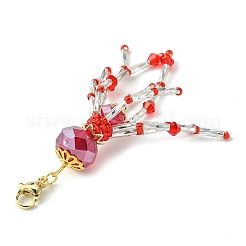 Octopus Glass Beaded Pendant Decorations&nbsp;HJEW-MZ00030