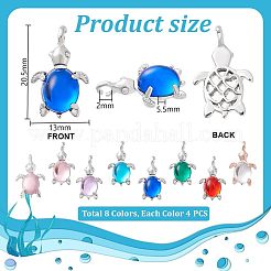 32Pcs 8 Colors Alloy Pendants&nbsp;FIND-PH0021-93