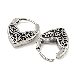 316 Surgical Stainless Steel Hoop Earrings&nbsp;EJEW-D096-07D-AS