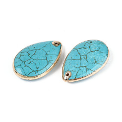 Dyed Synthetic Turquoise Teardrop Pendants&nbsp;LS-TURQ-T004-18