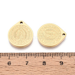 Religion 304 Stainless Steel Virgin Mary Pendants&nbsp;STAS-T073-04B-G