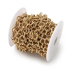 304 Stainless Steel Textured Ring Link Chains&nbsp;CHS-G050-09G
