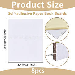 Self-adhesive Paper Book Boards&nbsp;DIY-WH0671-044B