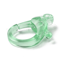 Transparent Plastic Lobster CLaw Clasps&nbsp;KY-H005-A05