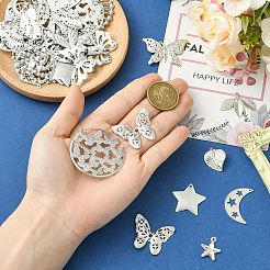 36Pcs 18 Styles Iron Pendants&nbsp;IFIN-TA0001-80