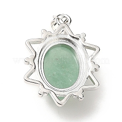 Natural Green Aventurine Pendants&nbsp;G-B033-03P-23
