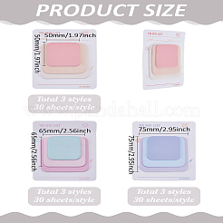 3Books 3 Styles Pad Sticky Notes&nbsp;AJEW-LP0004-88