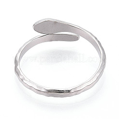 304 Stainless Steel Cuff Rings Components&nbsp;STAS-N113-08P