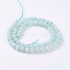 Natural Amazonite Beads Strands&nbsp;G-J376-19F-6mm