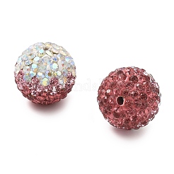 Gradient Color Design Polymer Clay Rhinestone Beads&nbsp;CLAY-NH0001-03G