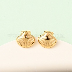 3 Pairs Shell Shape 304 Stainless Steel Stud Earrings&nbsp;EJEW-K268-90G