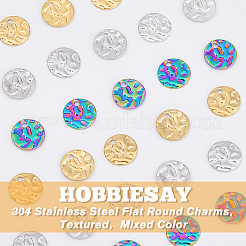 36Pcs 3 Colors 304 Stainless Steel Charms&nbsp;STAS-HY0001-27