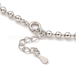 3MM Brass Ball Chain Bracelets for Women&nbsp;BJEW-G703-07P
