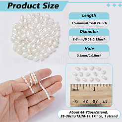 1 Strand Natural Cultured Freshwater Pearl Beads Strands&nbsp;PEAR-NB0001-44