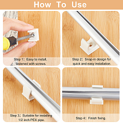 PVC Plastic Pipe Hangers Clamp&nbsp;FIND-WH0113-01