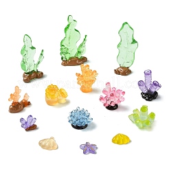 28Pcs 14 Styles Resin Marine Organism Display Decorations&nbsp;RESI-CJ0004-72