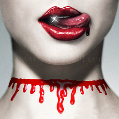 Halloween Horror Theme Resin Bloody Choker Necklaces&nbsp;FS-WGB7182-01