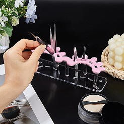 Acrylic Eyebrow & Tweezers Storage Holder&nbsp;AJEW-WH0752-329B