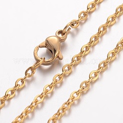 Ion Plating(IP) 304 Stainless Steel Necklace&nbsp;STAS-J023-02G