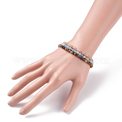 Reiki Natural Stone Beaded Bracelets Set&nbsp;BJEW-JB07256