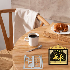 Ballet Dancer Carbon Steel Cutting Dies Stencils&nbsp;DIY-WH0309-2997