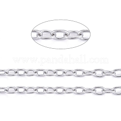 Non-Tarnish 3.28 Feet 201 Stainless Steel Cable Chains&nbsp;X-CHS-R008-11