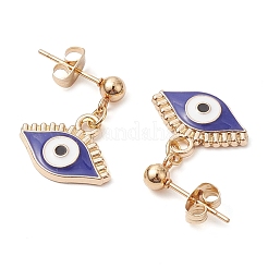 Alloy Enamel Stud Dangle Earrings&nbsp;EJEW-JE06025