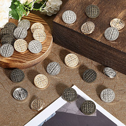 30Pcs 3 Style Zinc Alloy Shank Buttons&nbsp;FIND-CA0008-90
