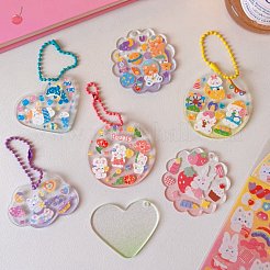 Gradient Style Transparent Acrylic Keychain&nbsp;ZXFQ-PW0001-067I