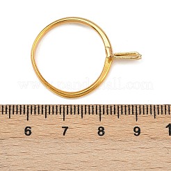 Aluminium Alloy Finger Rings Components&nbsp;FIND-WH0111-275A-G
