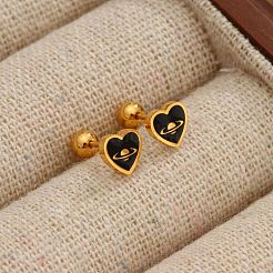 304 Stainless Steel Enamel Cartilage Earrings&nbsp;WG7A81C-01
