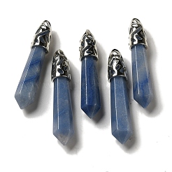 Natural & Synthetic Mixed Gemstone Pointed Big Pendants&nbsp;G-Z055-01P
