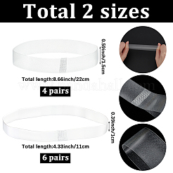 20Pcs Transparent Silicone Shoelace&nbsp;FIND-SP0005-29