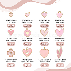 130Pcs 12 Styles Alloy Enamel Pendants&nbsp;ENAM-GA0001-22