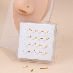 20Pcs Round Brass Nose Studs&nbsp;WGFA8C5-03