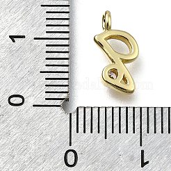 Brass Micro Pave Cubic Zirconia Pendants&nbsp;KK-B132-12G-Q