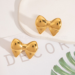 304 Stainless Steel Bowknot Stud Earrings for Women&nbsp;MP9402-2