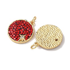 Brass Micro Pave Cubic Zirconia Pendants&nbsp;KK-C143-47G-02