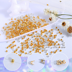 2000Pcs 2 Colors Brass Crimp Beads&nbsp;KK-SP0001-83