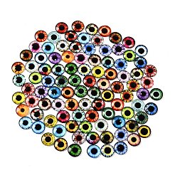Printed Transparent Glass Cabochons&nbsp;GL-CBAA22A-04
