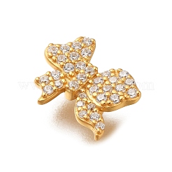 925 Sterling Silver Micro Pave Clear Cubic Zirconia Beads&nbsp;STER-M018-05G