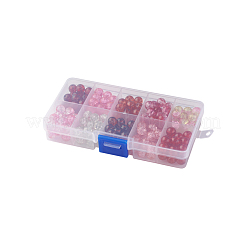 10 Colors Spray Painted Crackle Glass Beads&nbsp;CCG-X0010-01-8mm