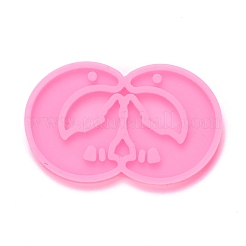Moon with Wolf Pendant Silhouette Silicone Molds&nbsp;DIY-M034-15