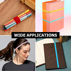 Candy Color Nylon & Spandex Elastic Bookmark&nbsp;OFST-CP0001-14C