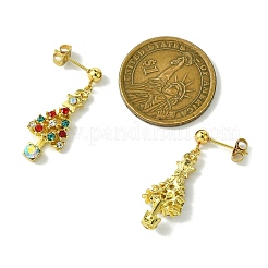 Alloy Rhinestone Stud Earrings&nbsp;EJEW-JE06005