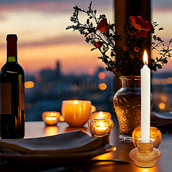 12Pcs Glass Candlesticks&nbsp;AJEW-WH0643-019
