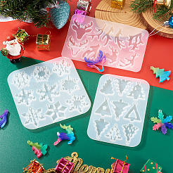 3Pcs 3 Styles DIY Food Grade Silicone Molds&nbsp;AJEW-TA0001-88B