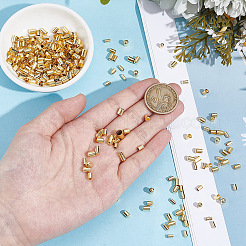160Pcs 4 Styles Brass Cord Ends&nbsp;KK-NB0004-15