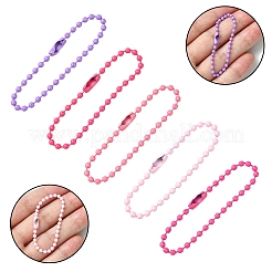 50Pcs 5 Colors Spray Painted Iron Ball Chains&nbsp;CH-TA0001-09