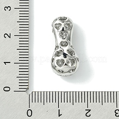 Rack Plating Brass Cubic Zirconia Pendants&nbsp;KK-S378-02P-I